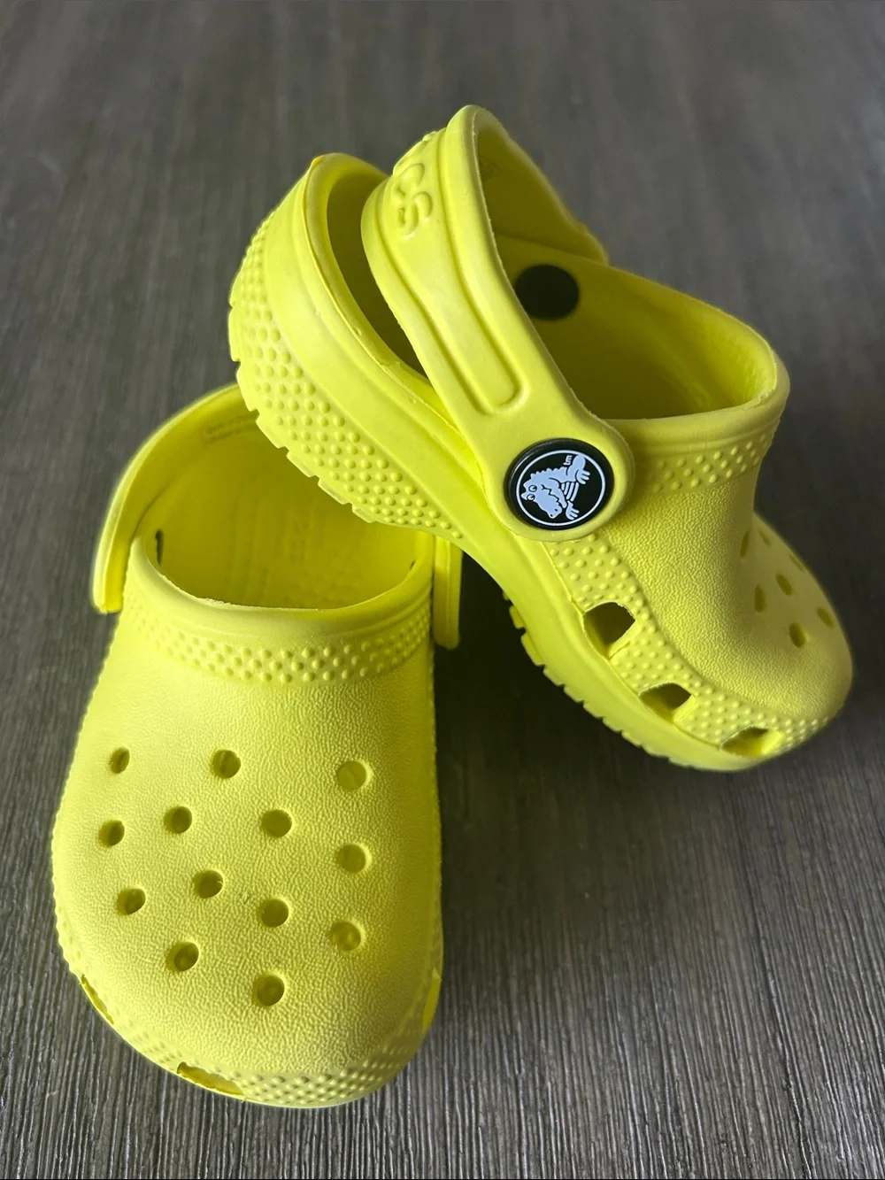 CROCS Kids' Classic Clog - Bright Yellow, Like New, Sz. C5.